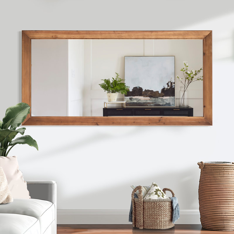 Miroir mural autoportant Arejas, Bois, 64 po x 21 po