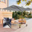 Parasol de patio en porte-à-faux 10x8ft à DEL-1324663864