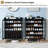 Shoe Cabinet, 5-Tier Shoe Storage Cabinet with Glass Doors, Shoes Organizer for Entryway, Hallway and Living Room-600005025