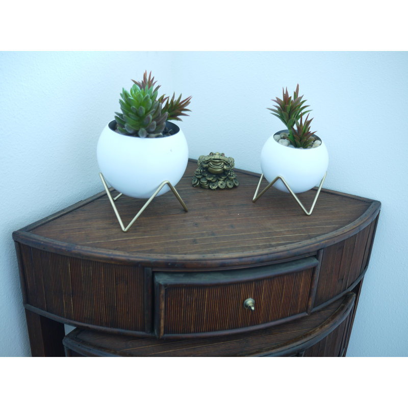 Ceramic Pot Planter, White
