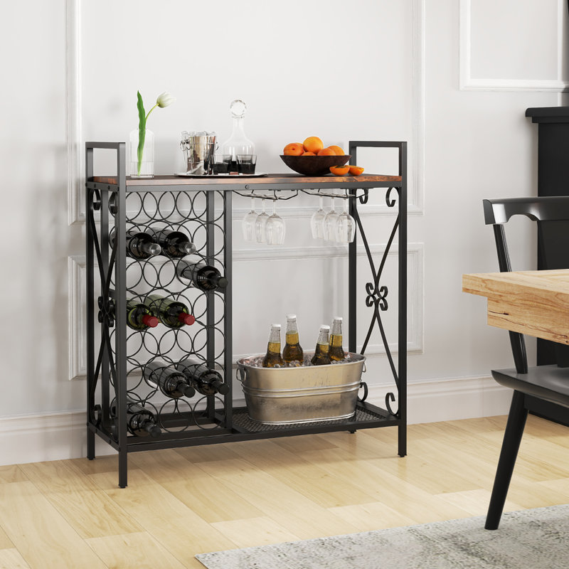 Wine Bottle & Glass Rack