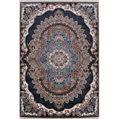 Tapis bleu / brun Adnopoz