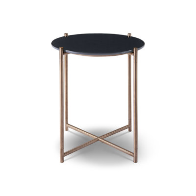 Alayjia Glass Top End Table