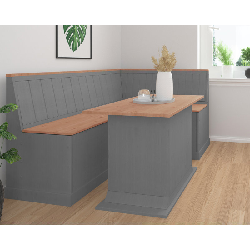 Oaxaca D.Table Fix Top S Gr/W, Brown/Gray, H75 x L105 x W65cm