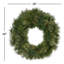 Couronne de Noël artificielle en pin mélangé et cachemire - non éclairée-22243976