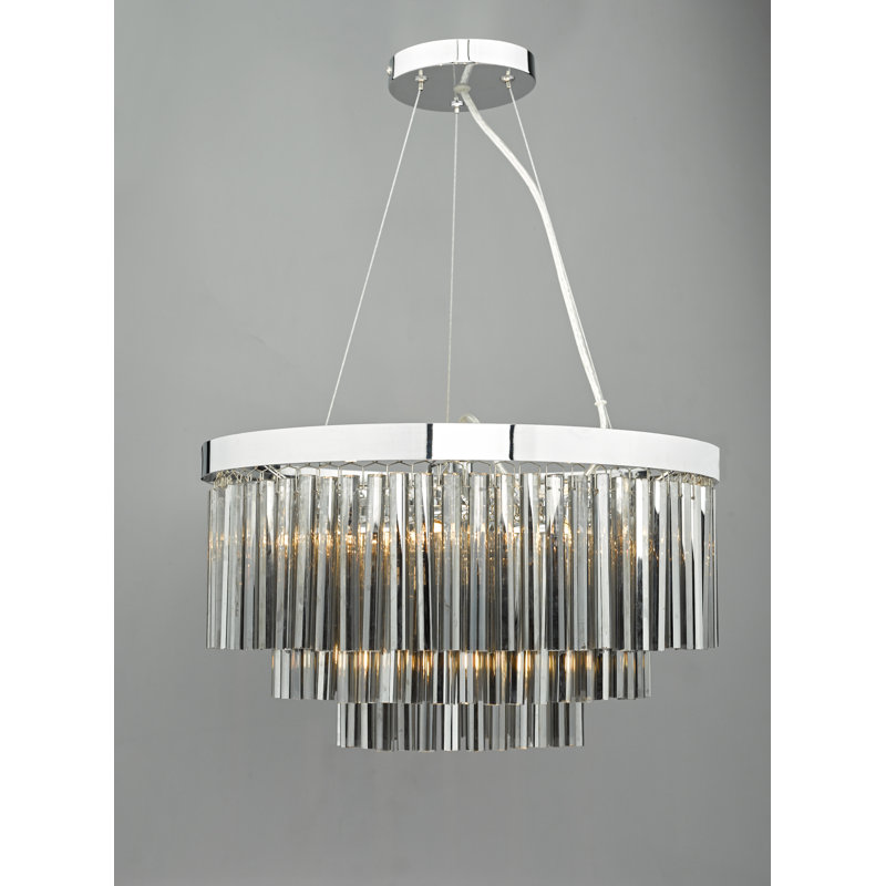 5 - Light Crystal Chandelier, Chrome