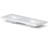60-Inch Modern White Engineered Stone Double Vanity Top with Dual Integrated Rectangular Sinks