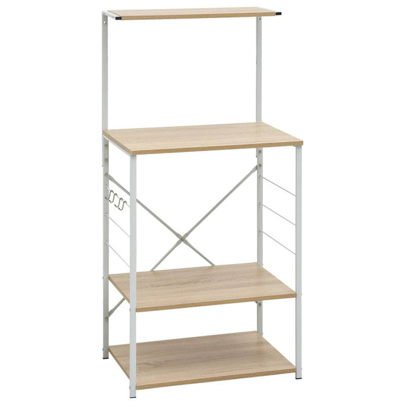 Charnley 60cm W Metal Shelving Unit, White
