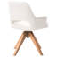 MORAVIA 40cm H Boucle Upholstered Armchair in Beige, Brown