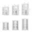 Armoire murale blanche Koville GD-W2442