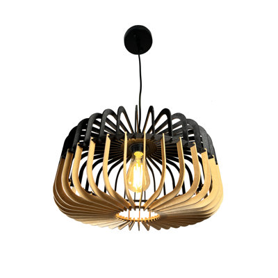 Crystal-Leigh 1 - Light Black Single Pendant