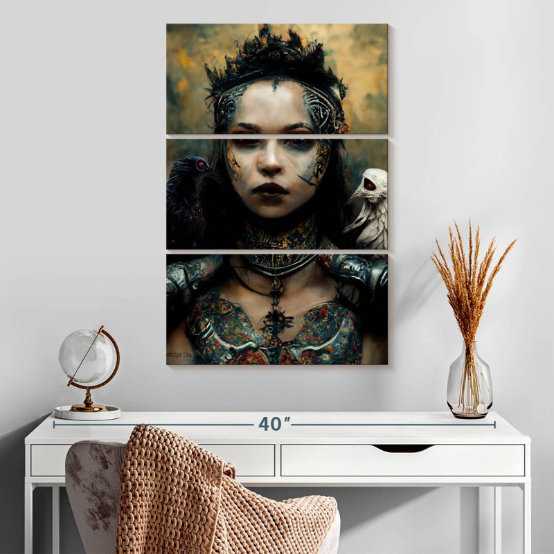Hitzel Raven Queen, 32" H x 20" W