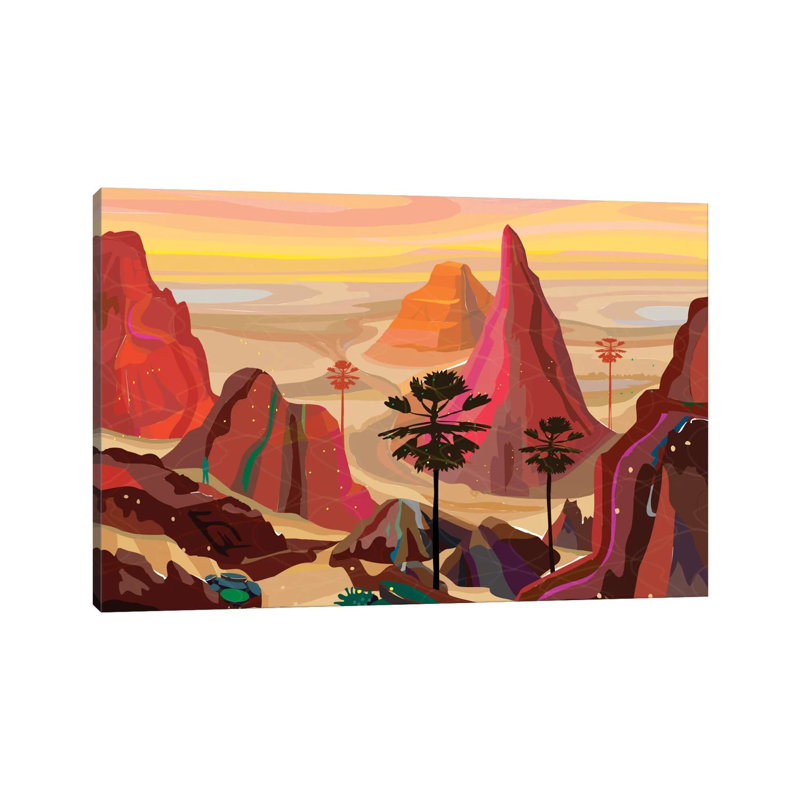 Healing Landscape by Charles Harker - Wrapped Canvas Painting, 20.32 cm H x 30.48 cm W