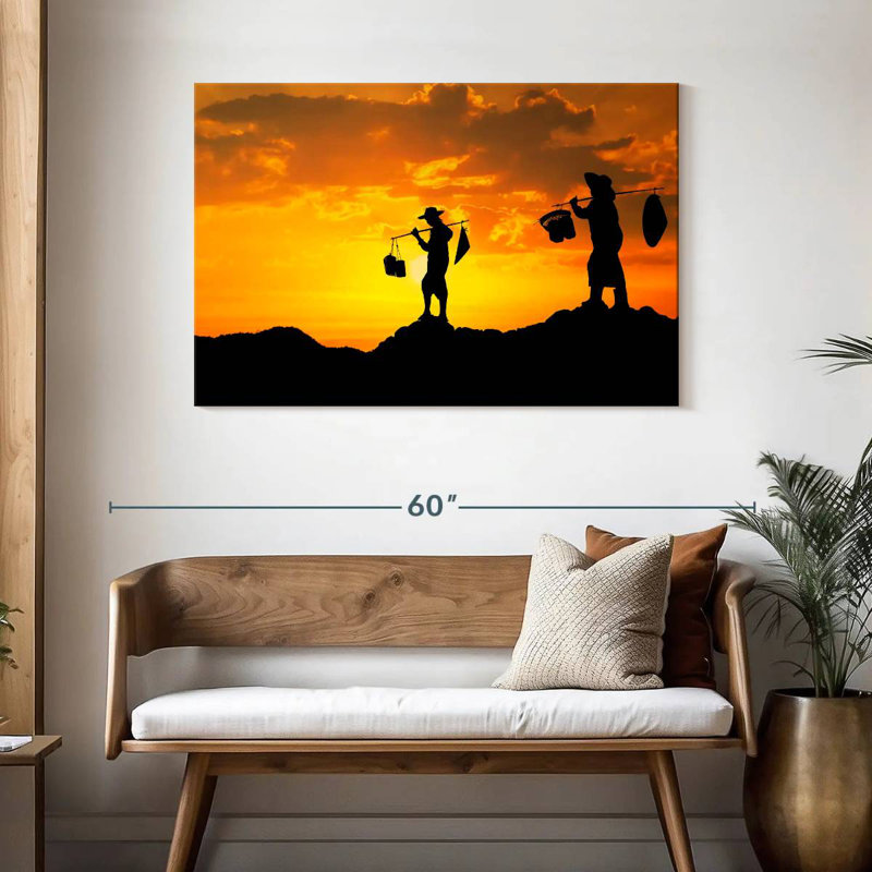 Alvord Saïgon coucher de soleil, H 30 po x l 45 po