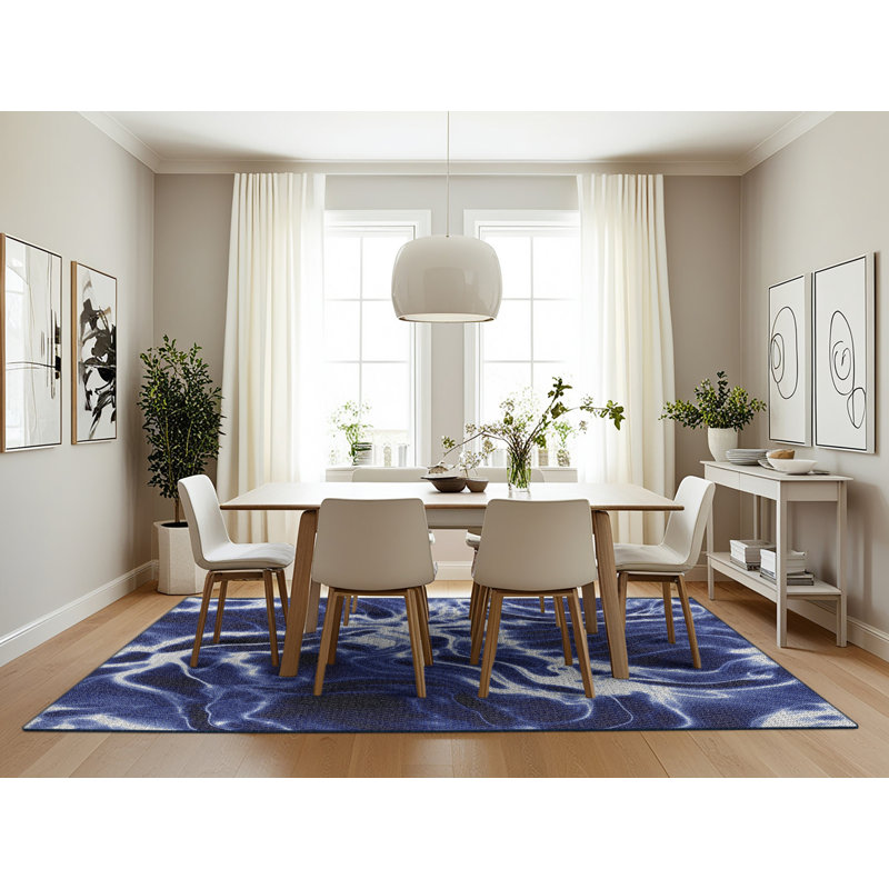 Abstract Indoor Rug, Rectangle 7' x 10'