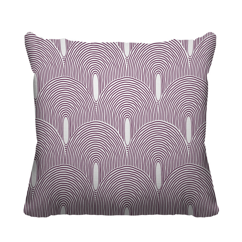 Limpo Starburst Indoor/Outdoor Throw Pillow, Purple, 16"H x 16"W, Square