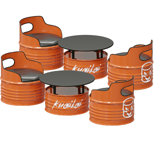 Julienna 4 - Person Pedestal Dining Set