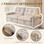 Canapé-lit rembourré 77,2 po avec ports USB et poches de rangement latérales, gris-131992574
