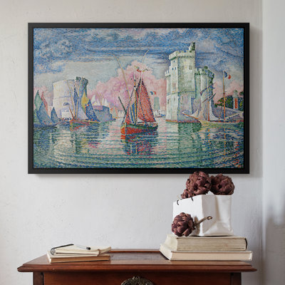 Entrance to the Port of La Rochelle, 1921-Paul Signac-Framed Gallery Wrapped Canvas