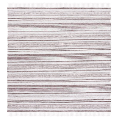 Striped Kilim Flat Weave Performance Striped Rug