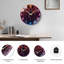 Horloge murale élégante à DEL avec design moderne avec art - horloge murale moderne en verre de 24 po