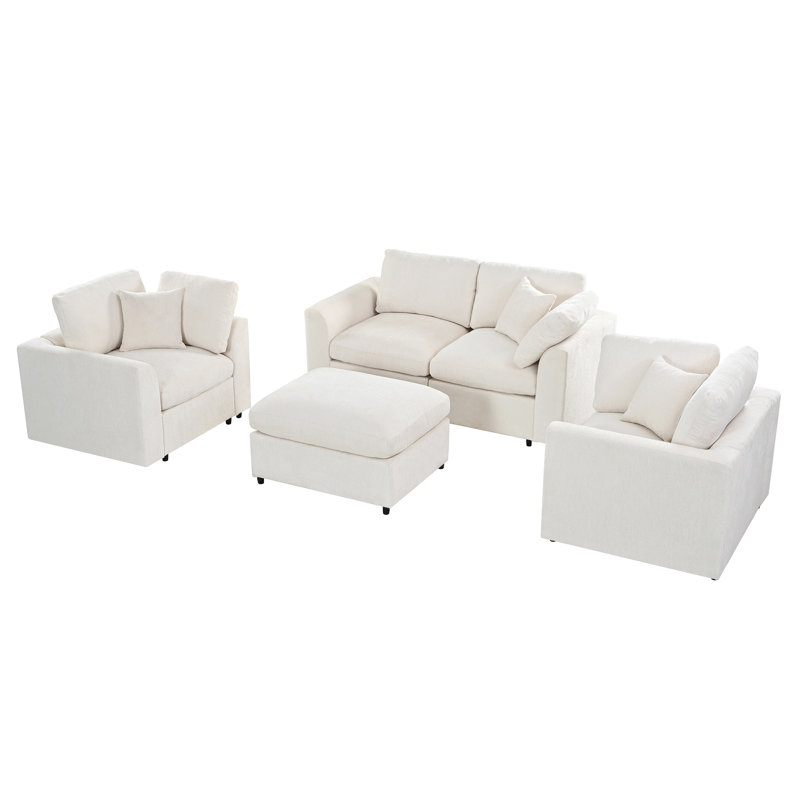 Ensemble de canapé 4 pièces, Beige