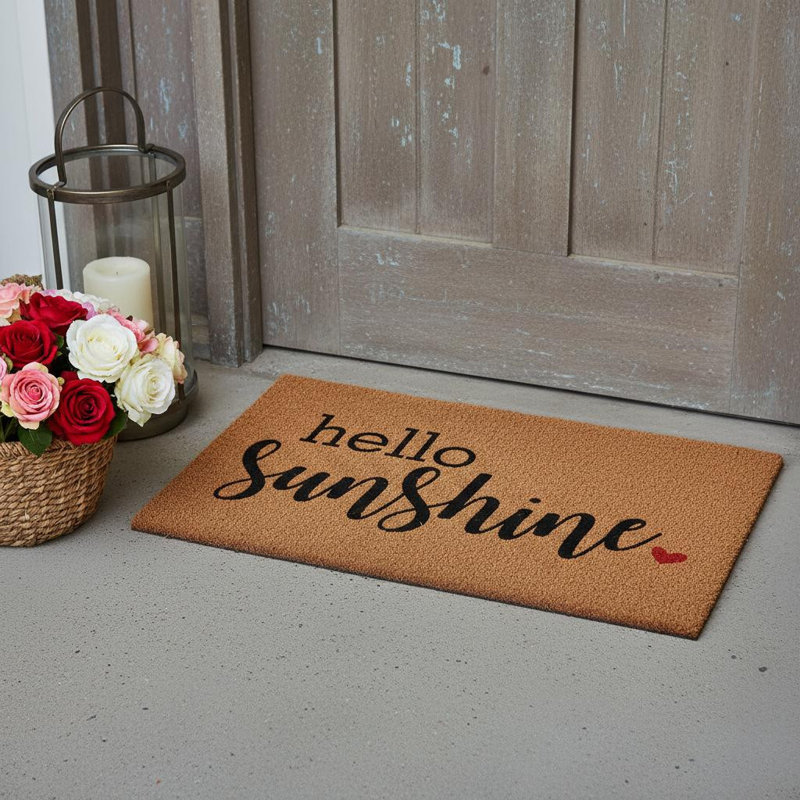 Caralee Non-Slip Outdoor Doormat, 24" W x 36" L