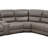 Synthetic Leather Motion Sectional Sofa