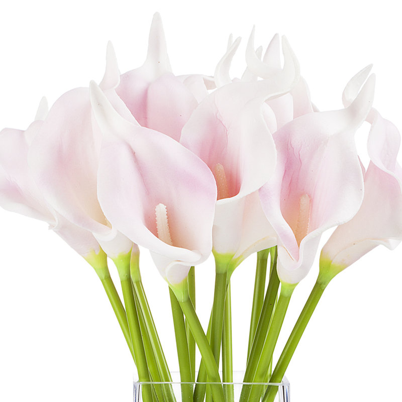 Lillies Arrangement in Vase, Pink