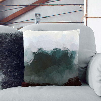 Misty Mountain Range Cushion with Filling