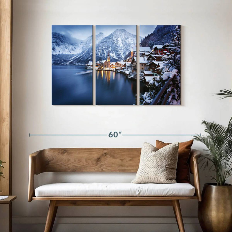 Sebbie Wintry Hallstatt, 28" H x 45" W