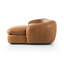 Adele 3 - Piece 141" Genuine Leather Chaise Sectional-1492194386