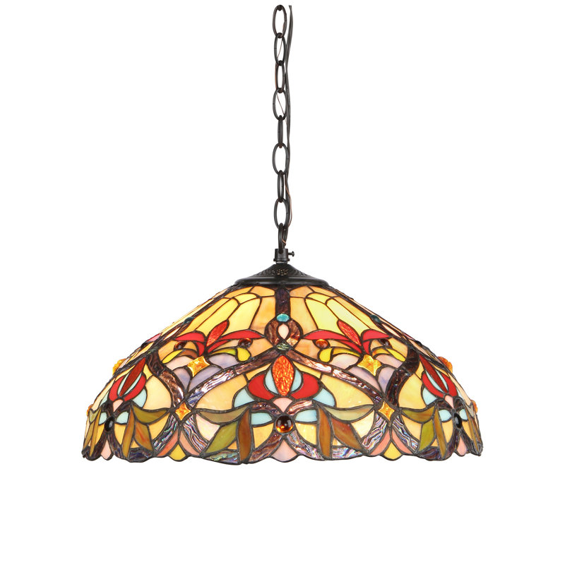 Laurie 2 - Light Red Antique Bronze Unique/Statement Pendant