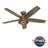 52" Hampshire 5 - Blade Ceiling Fan With LED Light Kit And Handheld Remote-90790090