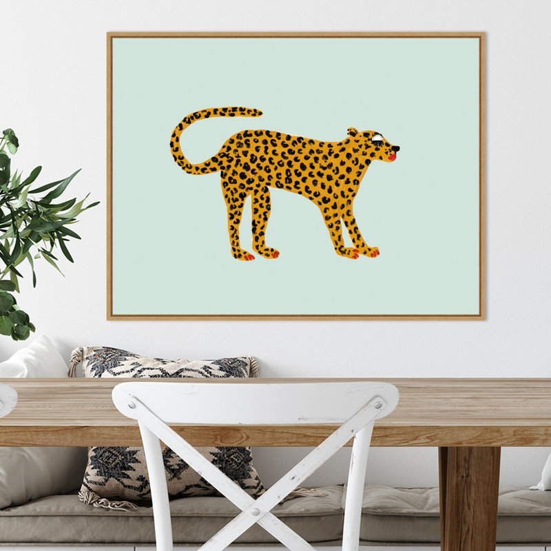 «Glam Cat V2» par Kendra Dandy, reproduction sur toile flottante