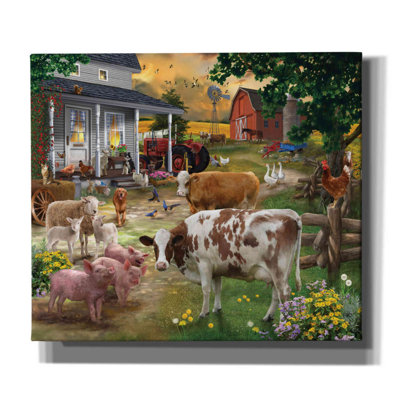 Epic Graffiti 'Farm Friends' by Bigelow Illustrati " Farm Friends " Print