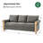 Terren 81" W Linen Striped Sofa -350112751