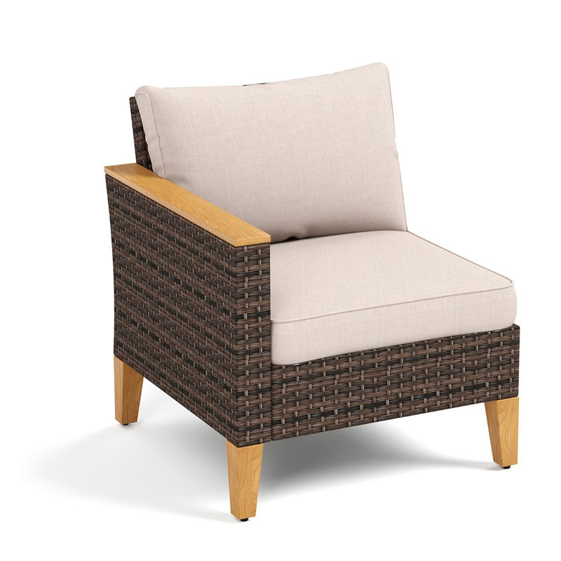Chaise de patio avec coussins Denie