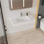 35'' Wall Mounted Bathroom Sink Solid Surface Sink with Faucet Hole-112324760