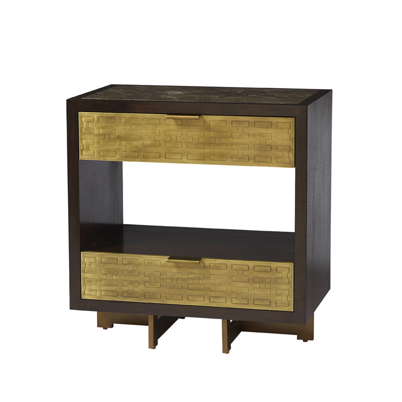 Benedict 2 - Drawer Solid Wood Nightstand