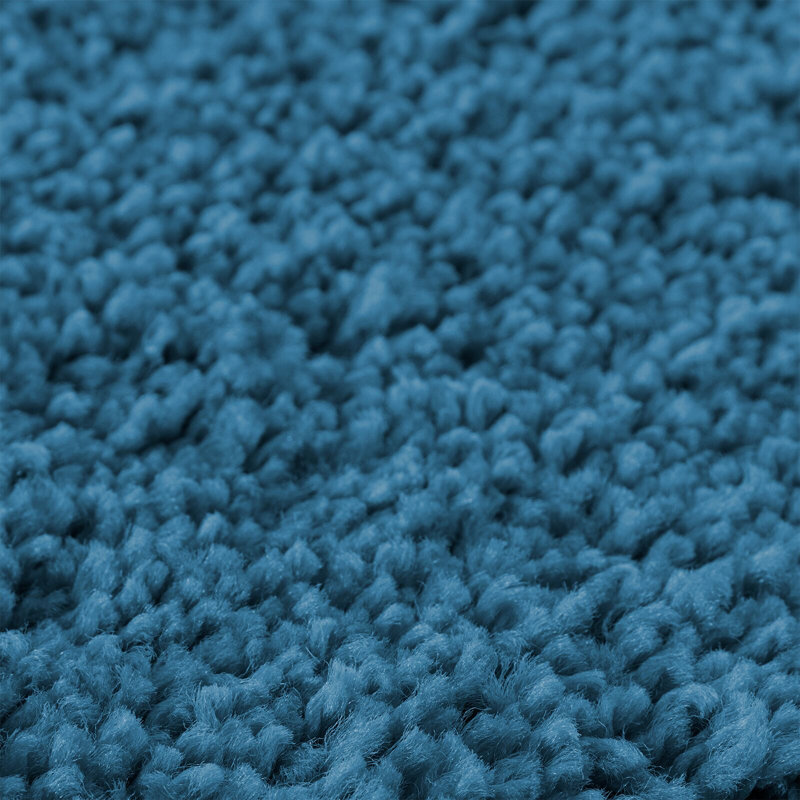 Bath Mat Rectangular Modern, Blue, 60cm, 90cm