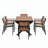 Outdoor Dining Set with Flexible Chairs and Extendable Table for Versatile Use-938713939