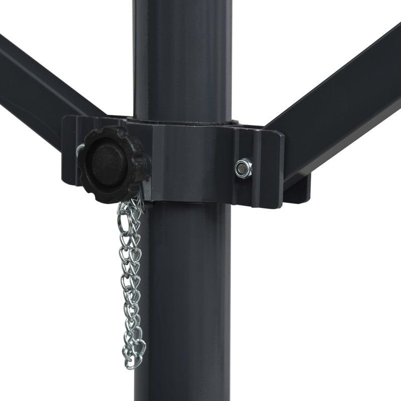 Dakota Fields 500cm W x 300cm D Glass Anthracite Cover Retractable Freestanding Awning