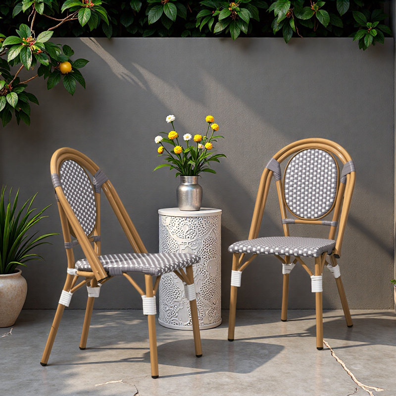 CHAISE FRANCAISE BISTRO (ensemble de 2), Blanc