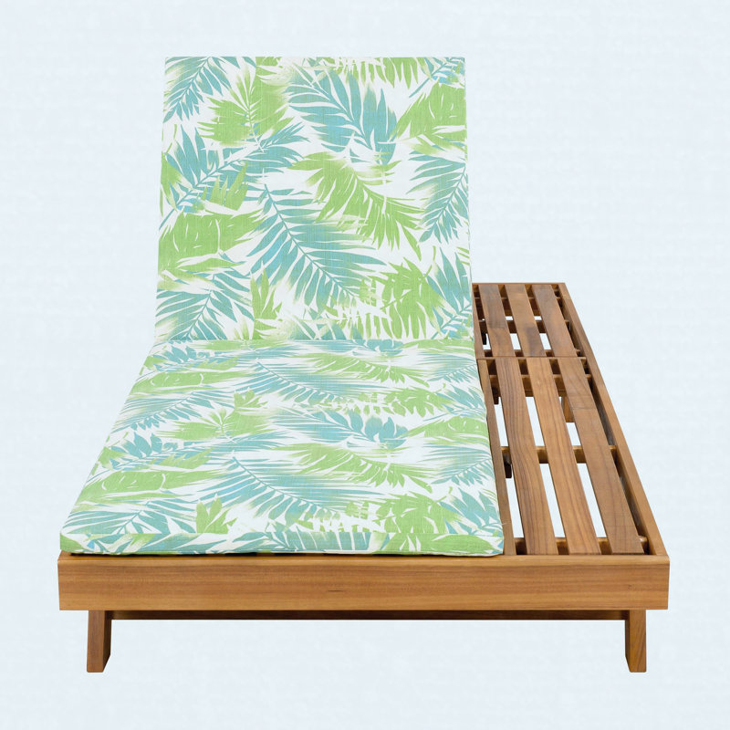Ensemble de méridienne de salon en bois d'acacia avec coussins de salon résistants à l'eau et à la noix de coco de 2 po d'épaisseur de conception de côté assorti gris foncé disponible