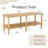Modern 2-Tier TV Stand For Living Room Furniture,Rectangular Centre Table With Open Storage Shelf,Rounded Rubberwood Legs,Stable And Durable,Easy Assembly-2035114020