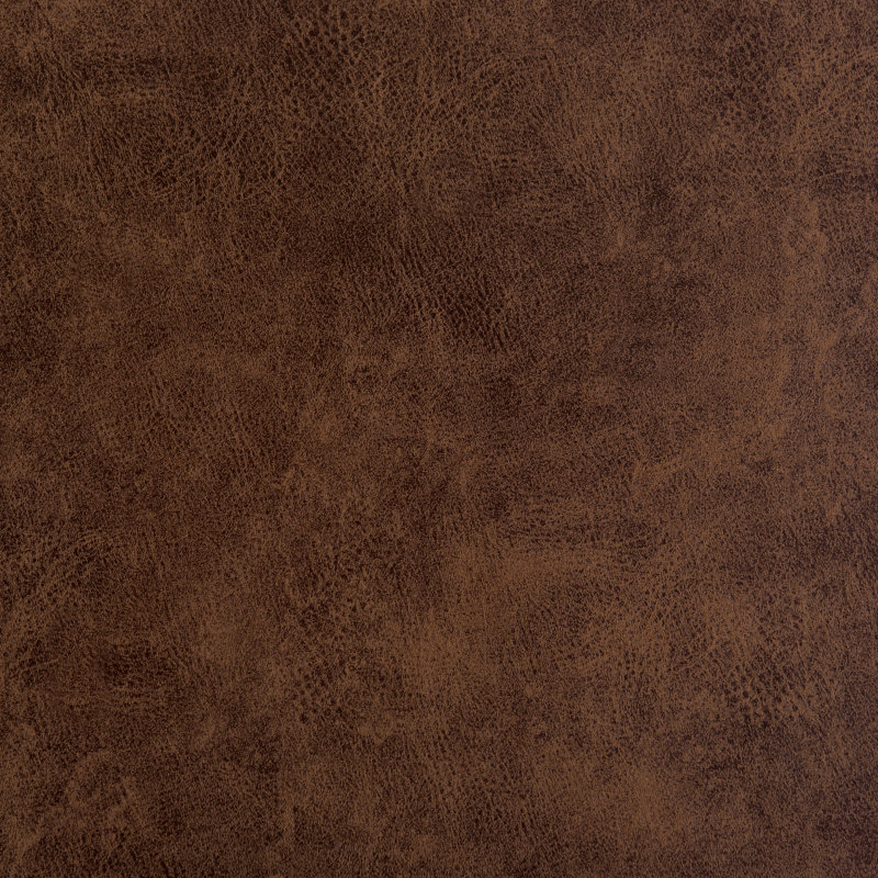 Owen Distressed Chestnut Brown Faux Leather Square Storage Ottoman
