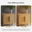 Armoire en bois de chêne naturel moderne à 2 portes avec tablettes réglables l 36 po Backlund