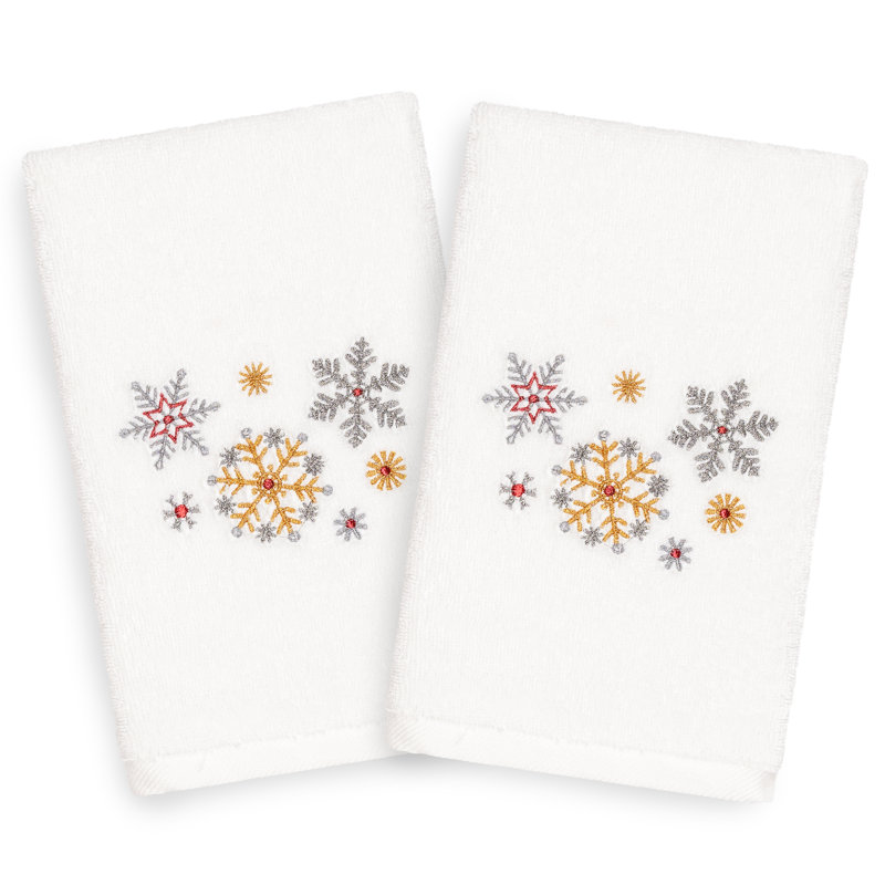 Serviette de toilette Christmas, Blanc