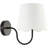 1-Light Iron Wall Sconce with Linen Shade-1507827890